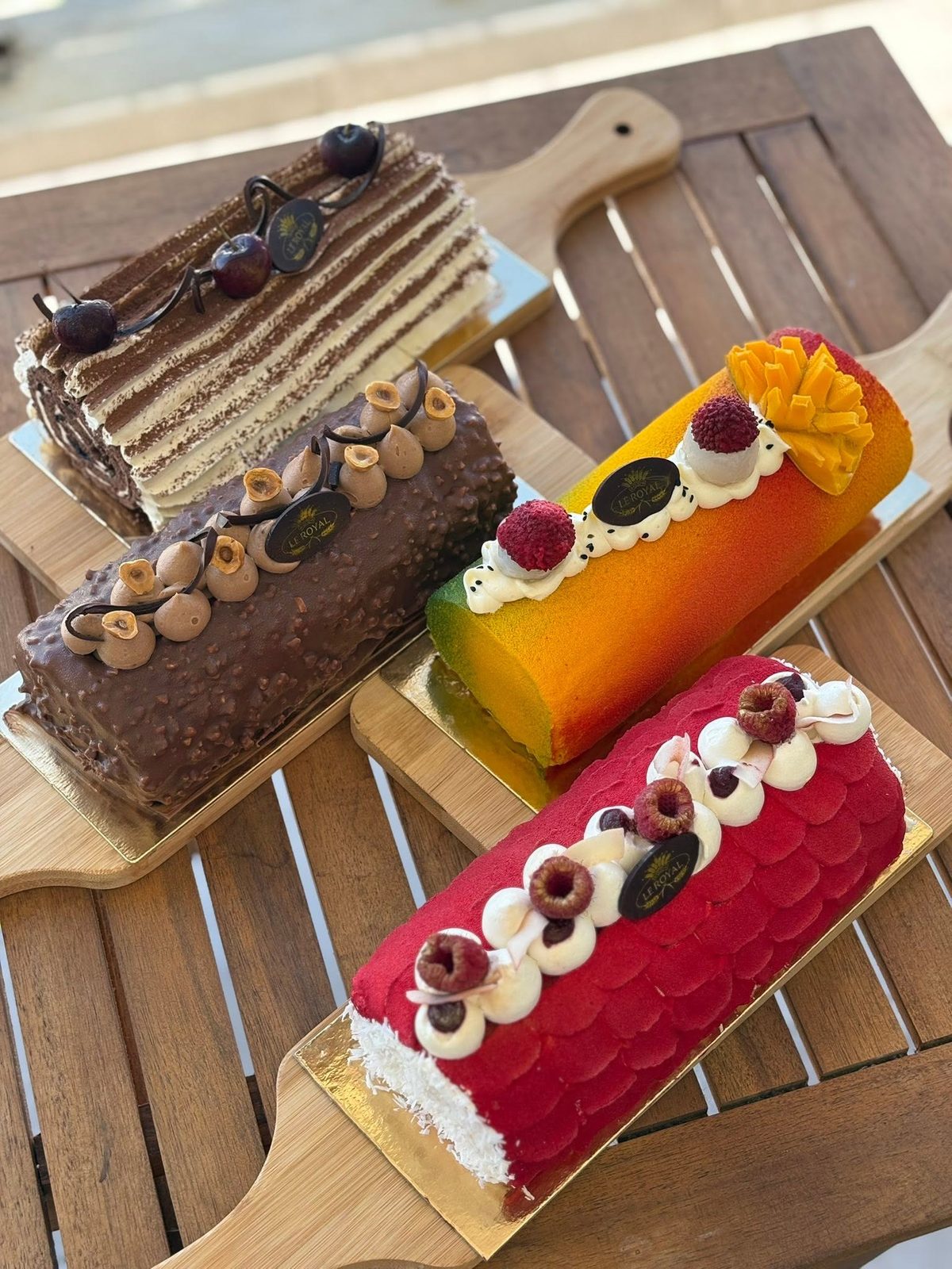 Collection de bûches et roulés