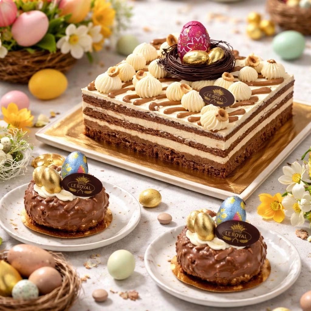 Entremets de Pâques praliné
